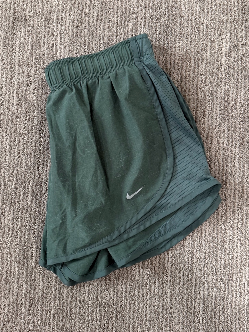 Nike Sage Green Performance Running Shorts